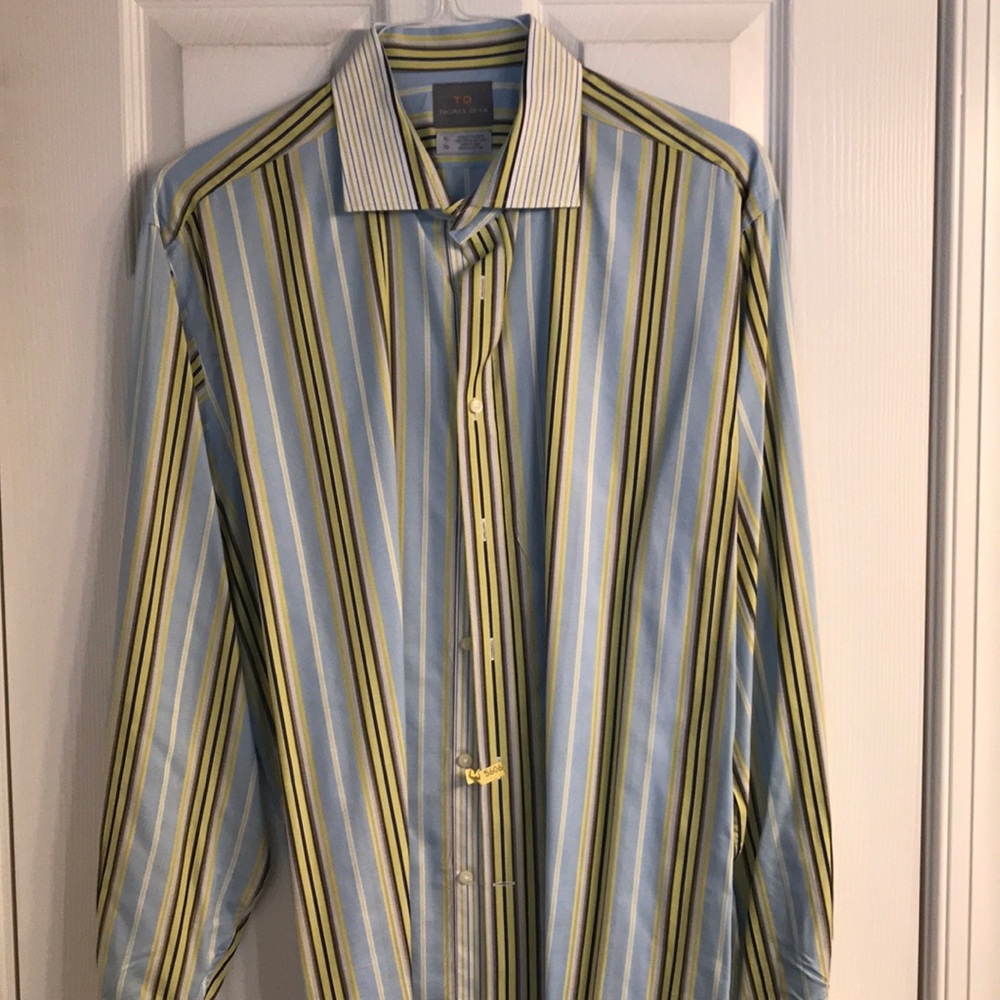 Thomas Dean striped shirt